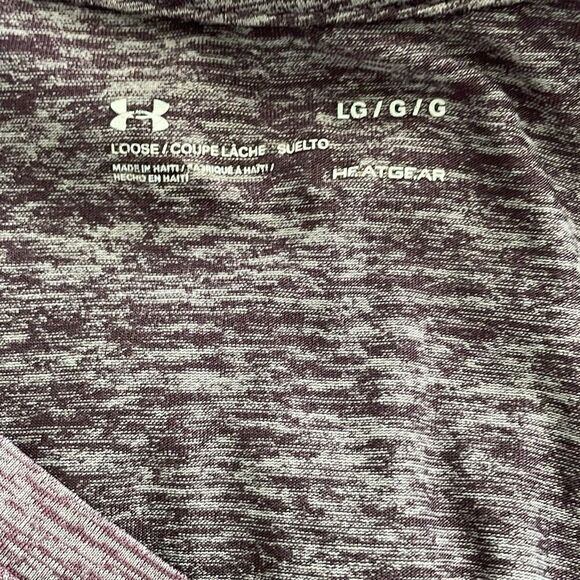 Under Armour Purple Heather SS HeatGear Loose Tee - Free w/Purchase!! - Picture 6 of 6
